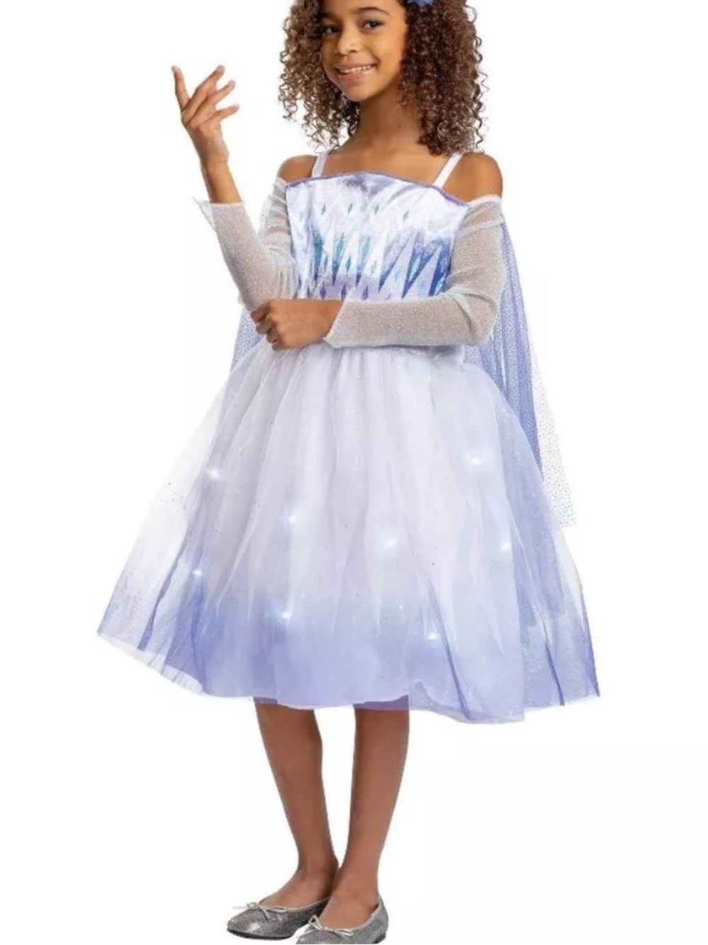 NWT Snow Queen Elsa light up costume 7/8